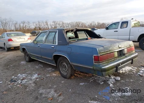1989 Mercury Grand Marquis Gs from USA, damaged, VIN 2MEBM74F0KX724293